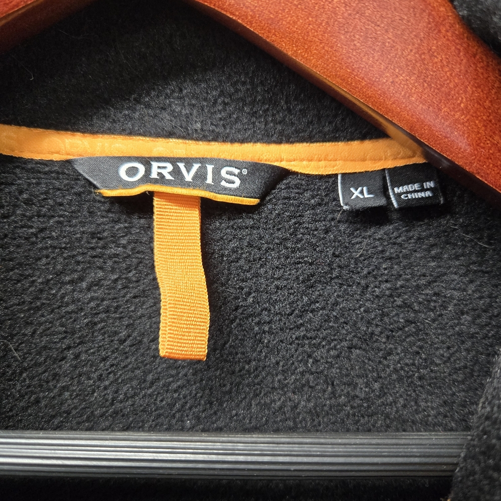 Orvis Black Sweater Fleece Jacket - XL - Picture 3 of 11